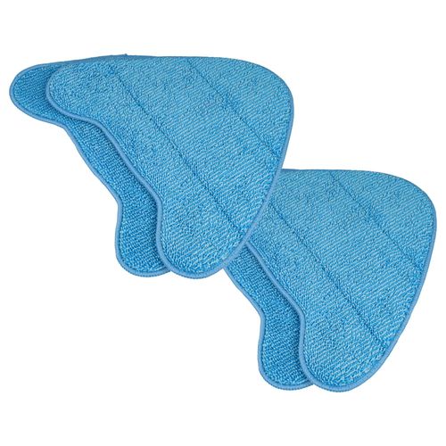 vhbw 4x Lingettes de nettoyage microfibre remplacement pour Dirt Devil 0301002 pour balai vapeur