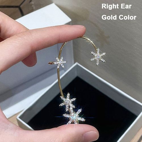 Lats ? Boucles D'oreilles Papillon En Zircon Brillant Pour Femmes Et Filles, Non Piercing, Crochet D'oreille, Bijoux De Fête De Mariage, Nouvelle Collection