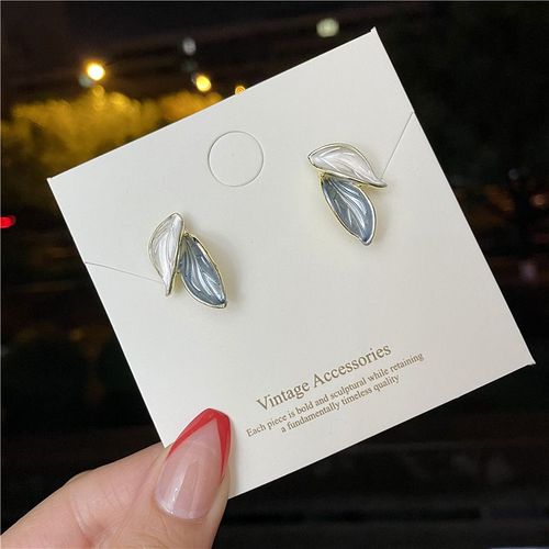 Lats-Boucles D'oreilles À Tige De Cuir Chevelu Vert Géométrique Rétro Coréen Pour Femmes, Goutte À Goutte D'huile, Boucle D'oreille Pompon Tendance, Accessoires De Bijoux De Mode, Cadeaux