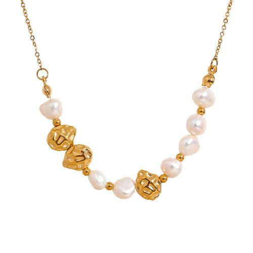 Yhpup-Perles Naturelles En Acier Inoxydable Pour Femme, Accessoire De Mode, Collier, Bracelet, Document Localité, Breloque Vintage, Bijoux, Cadeau