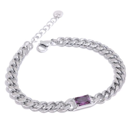 Yhpup-Collier Cubique Vert En Acier Inoxydable, Bijoux En Or Poli, Nouvelle Collection
