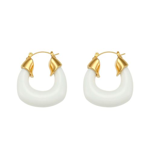 Boucles D'oreilles Pendantes En Résine Transparente Pour Femmes, Pendentif Géométrique Carré, Goutte Acrylique, Bijoux Bohèmes, Mode