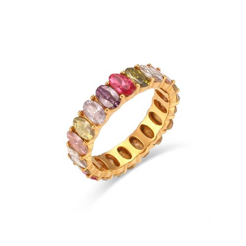 Bague En Cristal Zircon 3a Pour Femmes, Anneau De Luxe, Multicolore, Léger, À La Mode, Cadeau De Bal, Bijoux D'usine