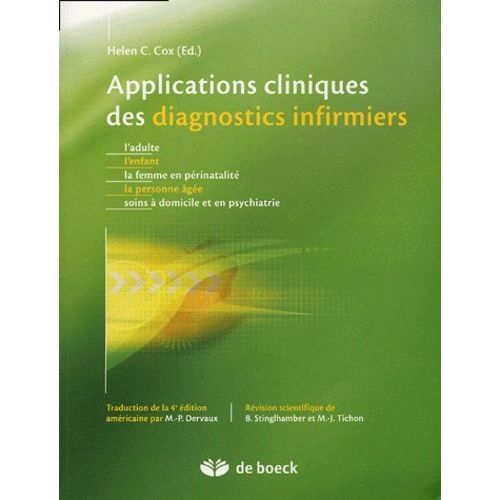 Applications Cliniques Des Diagnostics Infirmiers