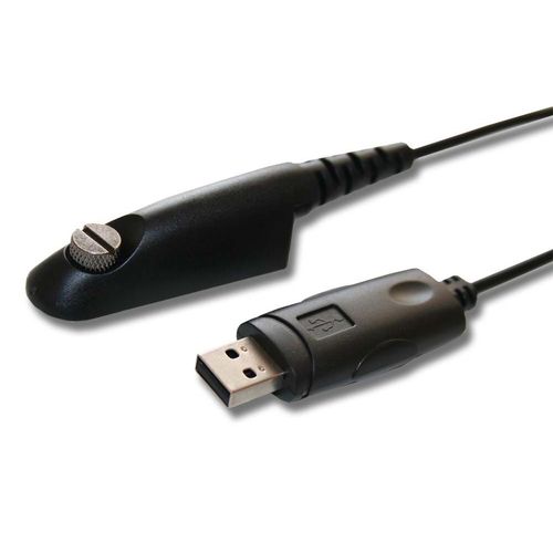 vhbw Câble USB de programmation compatible avec Motorola HT1550, PRO5150, HT750, Série WARIS, PRO9150, PRO7150 radio, noir