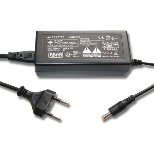 vhbw Alimentation compatible avec Panasonic HDC-TM20, HDC-TM15, HDC-SD909, SDR-H40, HDC-TM900, HDC-TM300, PV-GS90 appareil photo numérique - 2m