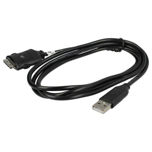 vhbw Câble de données USB compatible avec Samsung Digimax L74, L83, NV10, L735, L85, L83t, L830 NV3, L74 wide, L77, L80 appareil photo, 150 cm