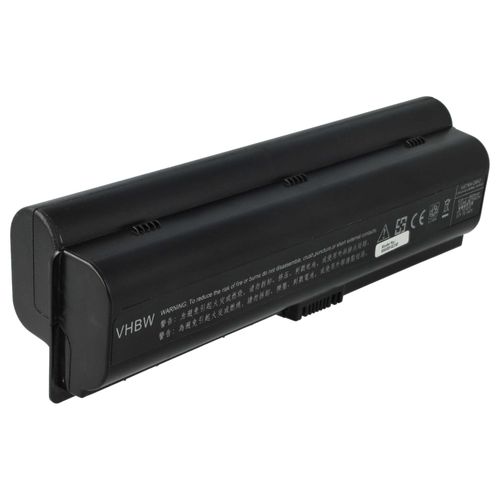 vhbw Batterie compatible avec HP Pavilion DV2001XX, DV2000Z, DV2001TX, DV20001TU, DV2000T, DV2000 ordinateur portable (6600mAh, 10,8V, Li-ion)