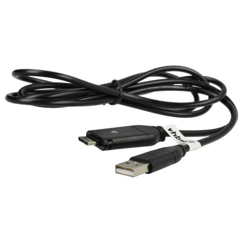 vhbw Câble de données USB compatible avec Samsung Digimax ST65, ST70, ST600, ST61, ST80, ST90, ST71, TL105, ST95, TL100 appareil photo, 150 cm