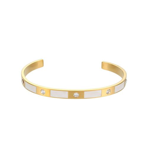 Bracelets En Émail Noir Et Blanc Coloré Pour Femme, Bracelets Originaux, Acier Inoxydable, Bijoux De Luxe, Cadeau De Fête, Mode