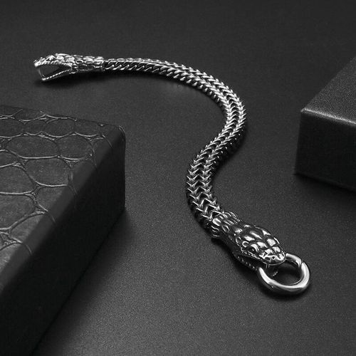 Bracelet De Salle À Double Tête Zodiac Pour Homme, Anneau En Acier Inoxydable, Punk, Moto, Fête, Bijoux, Accessoires