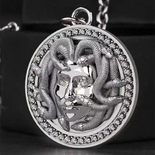 Collier Pendentif Médaille Pour Hommes Et Femmes, Myenson Grec, Hydra Medusa, Banshee, Hip Hop Trend, Bijoux De Fête