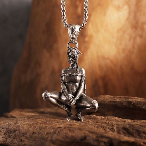 Collier Pendentif Déesse Des Ailes De Sorcière Fait À La Main, La Belle Au Bois Dormant Maléfique, Bijoux Tendance Pour Couple, Cadeau D'anniversaire