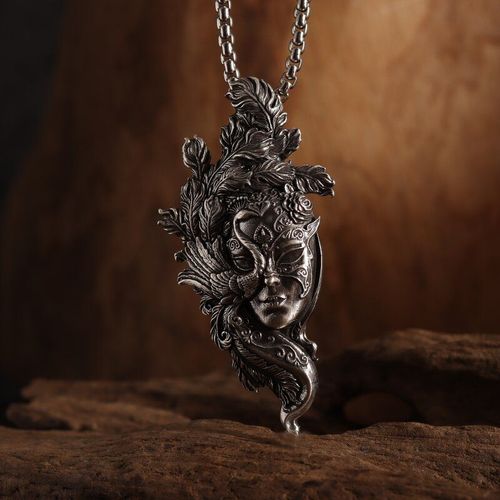 Collier Pendentif Déesse Des Ailes De Sorcière Fait À La Main, La Belle Au Bois Dormant Maléfique, Bijoux Tendance Pour Couple, Cadeau D'anniversaire