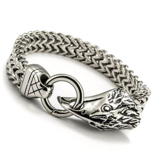 Bracelet Steampunk Tête De Mort En Métal Pour Homme, Cuir Découpé, Manchette Tressée, Bracelet Strucgothique, Bijoux De Moto Rock