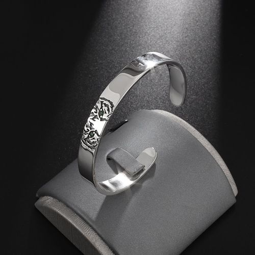 Bracelet En Acier Inoxydable Avec Chiffres Romains Royaux Simples Pour Hommes, Bracelets Punk, Cadeaux De Bijoux, Haute Qualité