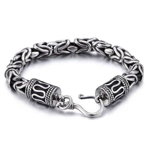 Bracelet Dragon Vent Ethnique Vintage Plaqué Argent Pour Homme, Manchette, Moto, Breloque, Cadeau Bijoux