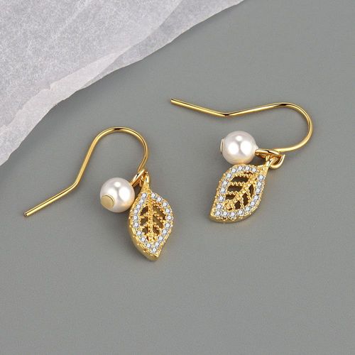 Ensemble De Boucles D'oreilles Vintage Pour Femmes, En Zircon, Imitation Perle, À La Mode