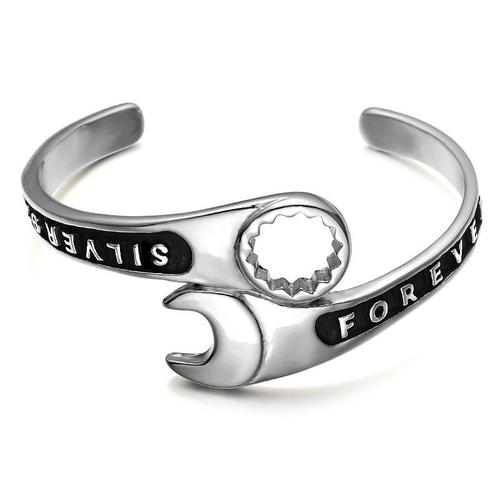 Bracelet Ouvert Pour Homme, Outil De Réparation Dominateur, Manchette, Moto, Motard, Punk, Rock, Bijoux De Fête, Cadeau