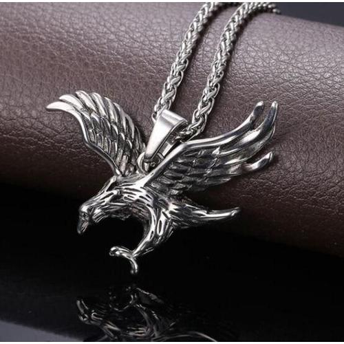 Collier Pendentif En Métal Sky Eagle King Pour Homme, Breloque Cool Classique, Haute Qualité, Personnalité, Bijoux Décontractés, Cadeau