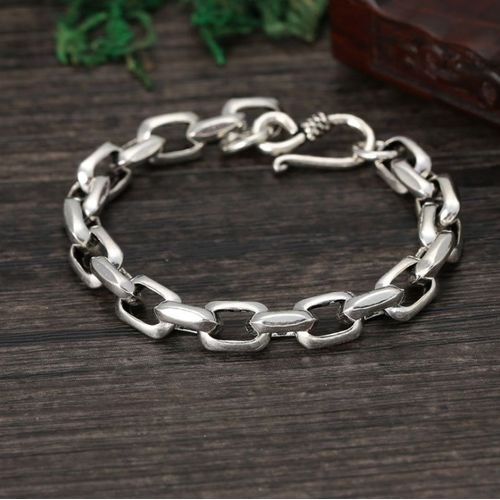 Bracelet Carré Plaqué Argent Pour Hommes Et Femmes, Bijoux Baegles, Accessoires De Déclaration De Mode