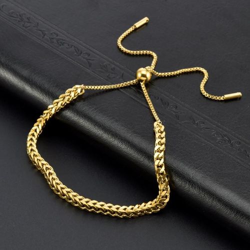 Lucky Rib-Bracelet Tressé Réglable En Titane Et Acier, Bijoux Tendance, 3mm, Pour Homme Et Femme