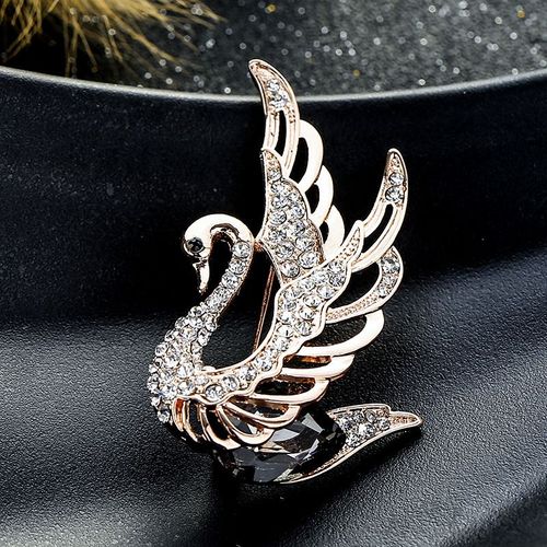 Broche De Camélia En Cristal Pour Femmes, Décoration D'écharpe, Broche De Fleur De Rose, Épingle De Robe Imbibée De Filles, Design De Mode