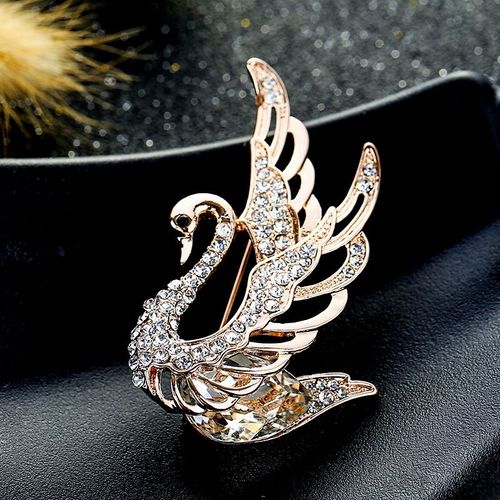 Broche De Camélia En Cristal Pour Femmes, Décoration D'écharpe, Broche De Fleur De Rose, Épingle De Robe Imbibée De Filles, Design De Mode