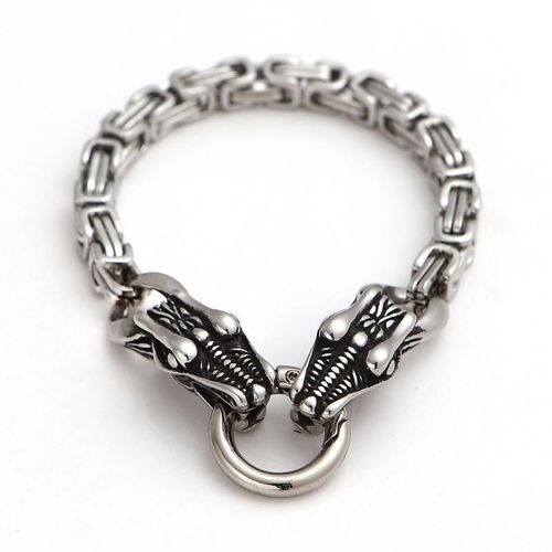Bracelet Tête De Mort En Acier Inoxydable Pour Homme, Punk, Gothique, Classique, Mode, Savoir Chaud, Charme, Bijoux, Cadeau