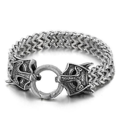 Bracelet Tête De Mort En Acier Inoxydable Pour Homme, Punk, Gothique, Classique, Mode, Savoir Chaud, Charme, Bijoux, Cadeau