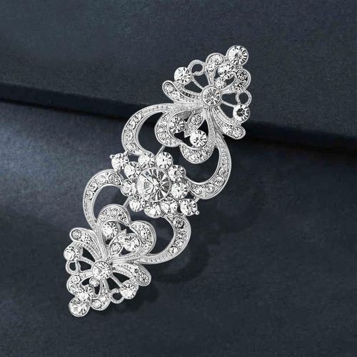 Broche De Camélia En Cristal Pour Femmes, Décoration D'écharpe, Broche De Fleur De Rose, Épingle De Robe Imbibée De Filles, Design De Mode