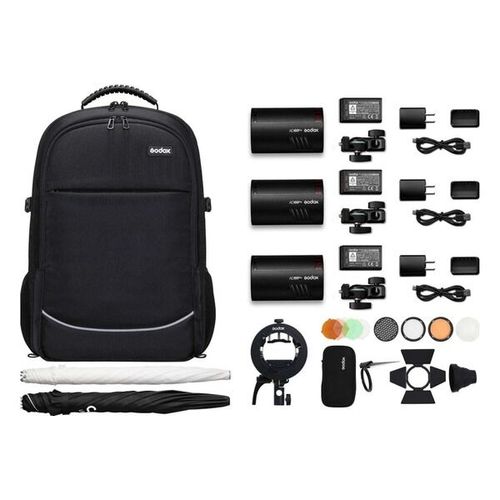 KIT AD100Pro TTL 3 flashs sac à dos