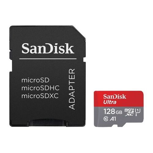Carte Ultra Plus microSDXC 128GB + SD Adapter 150MB/s A1 Class 10 UHS-I