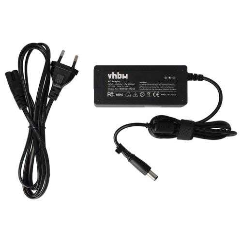 vhbw 1x Bloc d'alimentation compatible avec HP Compaq Presario CQ57, CQ56, CQ70, CQ58, CQ60, CQ61, CQ40, CQ45, CQ50 ordinateur portable, 65 W