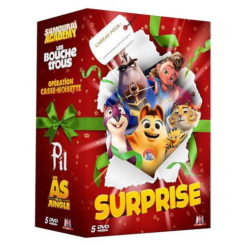 Surprise - Coffret : Samouraï Academy + Les Bouchetrous + Opération Casse-Noisette + Pil + Les As De La Jungle - Pack