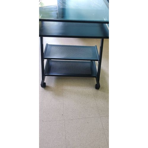 Meuble Noir En Acier Pour Ordinateur Bureau