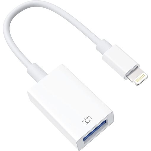 Adaptateur Lightning Vers USB Pour IPhone/iPad - Transfert Photos, Connexion Clavier/souris