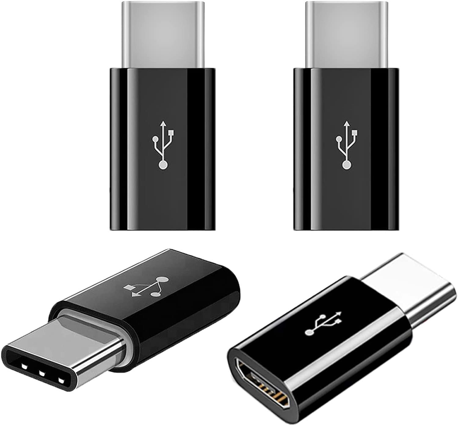 2 Pices USB C Adaptateur,Adaptateur USB C vers Micro USB Co...