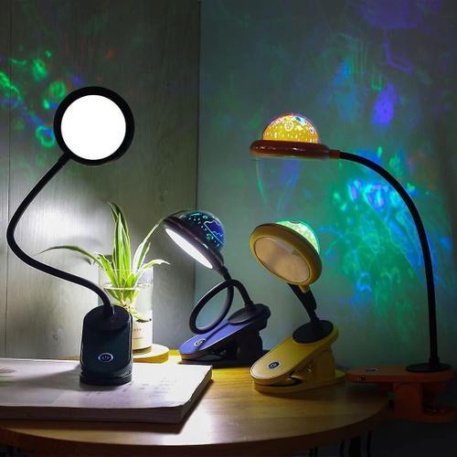 Lampe de bureau rechargeable à col de cygne LED COB - Avec pince -  Veilleuses - Achat & prix