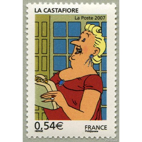 France 2007, Très Beau Timbre Neuf** Luxe Yvert 4055, Les Voyages De Tintin, La Castafiore, Dessin De Georges Remi Dit Hergé.