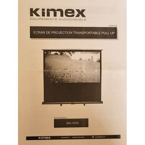 videoprojecteur OPTOMA et et ecran transportable KIMEX d'occasion