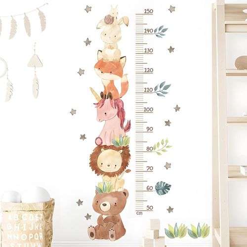 Toise De Hauteur Pour Enfants,Mesure Taille Enfant Avec Motif Dessin Animé,Pour Enfants,Décoration De Chambre,Jardin D'enfants(B)