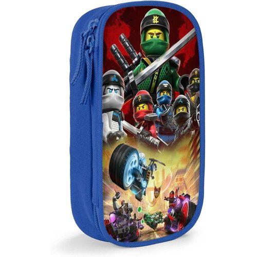 Trousse ¿¿ Crayons Ninjago, Sac De Papeterie ¿¿ Double Couche Et Fermeture ¿¿Clair Bleu[1651]