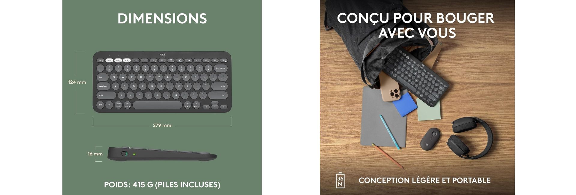 Logitech Pebble Keys 2 K380s clavier Bluetooth multidispositif image 1 | Rakuten