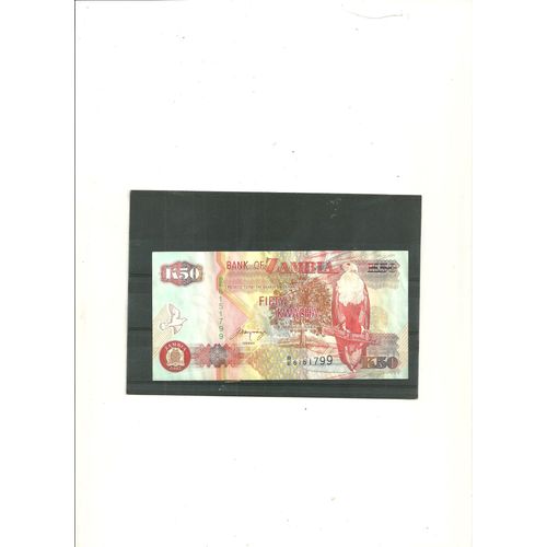 Billet De Banque De Pays Du Monde Zambie 50 Kwacha (Neuf)
