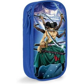 One Piece Roronoa Zoro Trousse ¿¿ Crayons D Impression Personnalis¿¿E Bleu[5118]