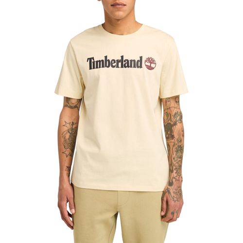 T-Shirt Kennebec River Linear Logo Beige - Tb0a5upqefl - Xl
