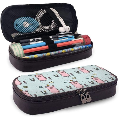 Trousse ¿¿ Crayons Motif Cochon, Trousse ¿¿ Crayons/Stylos Grande Capacit¿¿