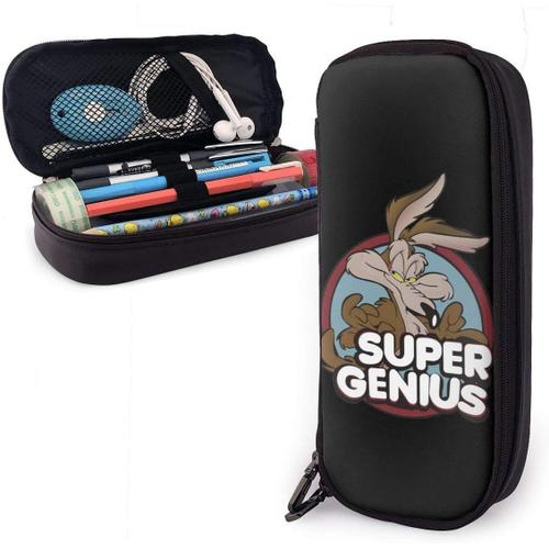 Wile E. Coyote Looney Tunes Trousse ¿¿ Crayons, Grande Capacit¿¿ Trousses ¿¿ Crayons/¿¿Tui ¿¿ Stylos/Pochette Pour Sac ¿¿ Crayons