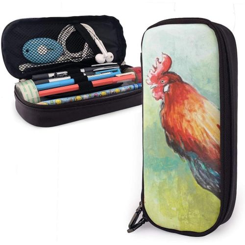 Trousse ¿¿ Crayons R¿¿Tro Couleur Coq Grande Capacit¿¿ Sac ¿¿ Crayons